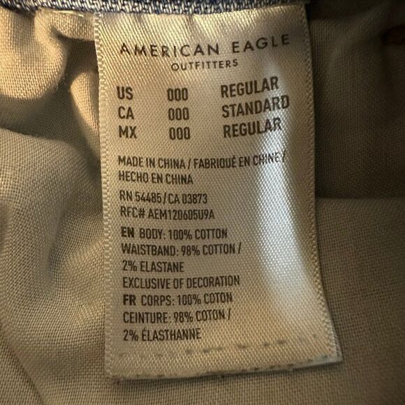 American Eagle Jeans Size 000 Regular Inseam 26 inches - Picture 13 of 14